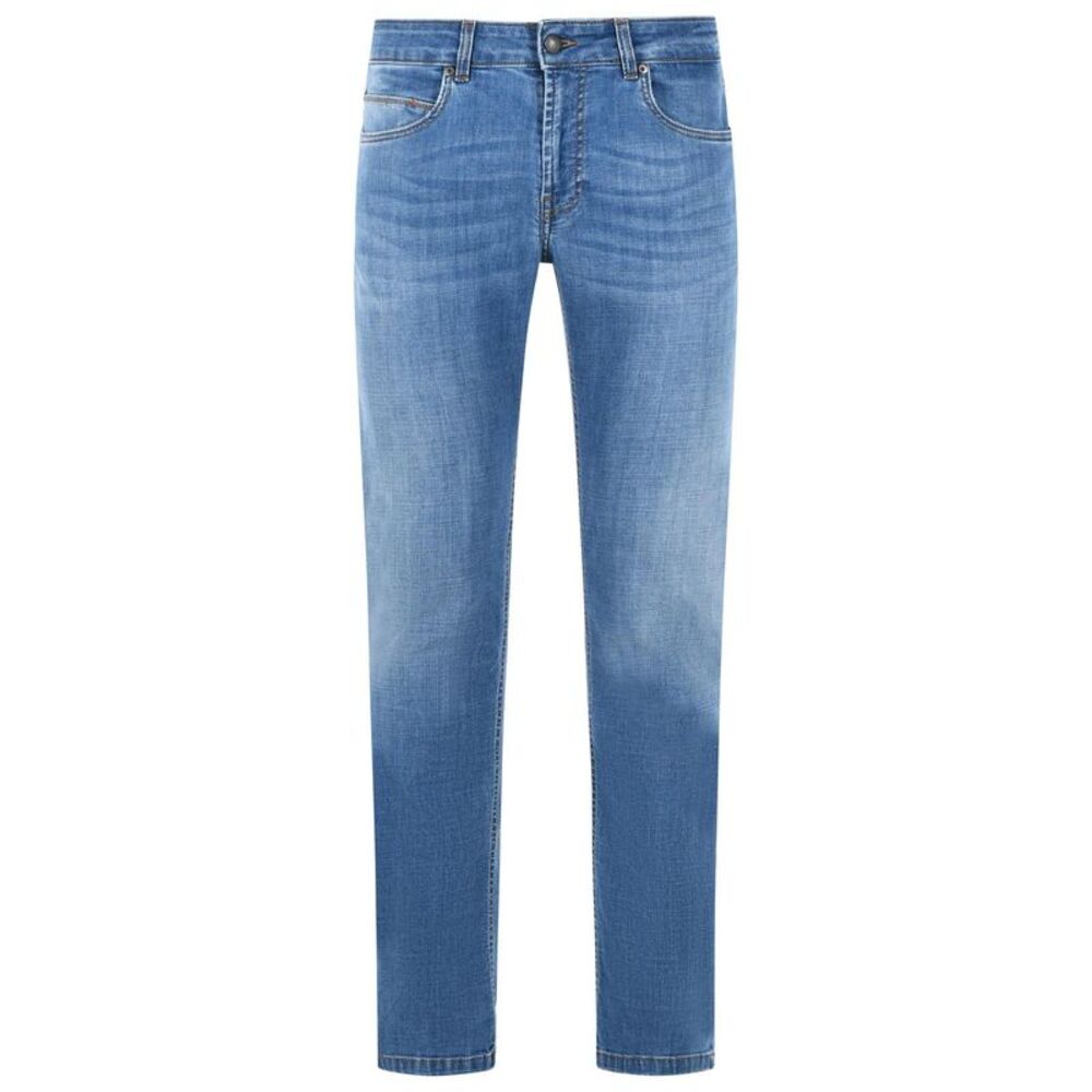 Fay Blue Cotton Jeans Men